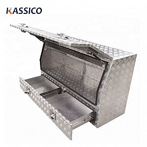 Caja de herramientas para camioneta UTE de aluminio de 2 mm con 1430 cajones
