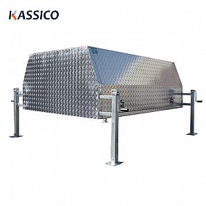 Caja de herramientas de aluminio para camión con dosel para camioneta con patas de gato