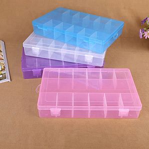 Caja de almacenamiento dividida de plástico